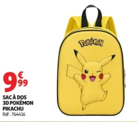 SAC À DOS 3D POKÉMON PIKACHU