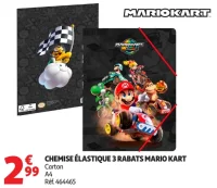 Chemise élastique 3 rabats Mario Kart