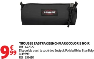 TROUSSE EASTPAK BENCHMARK COLORIS NOIR