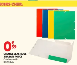 Chemise élastique 3 rabats Pouce