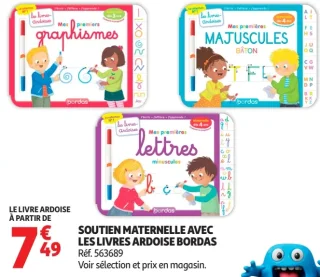 Livre ardoise Bordas Soutien Maternelle