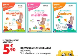 Cahier ardoise Bravo Les Maternelles ! Bordas
