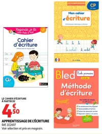 Cahiers d'apprentissage de l'écriture