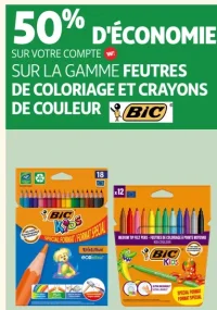 GAMME FEUTRES DE COLORIAGE ET CRAYONS DE COULEUR BIC
