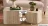 Promo Set de 2 tables basses imitation travertin GiFi