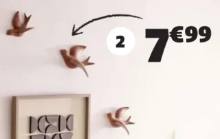 Décoration 3 oiseaux