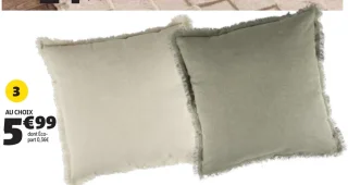 Coussin en Lin et Coton