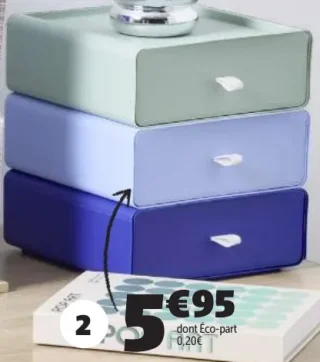 Rangement 3 tiroirs GiFi