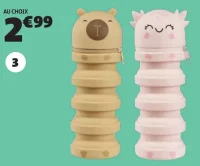Trousse extensible silicone animaux