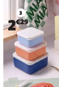 3 Boîtes de conservation