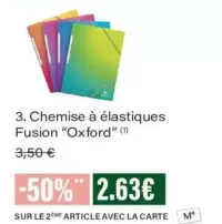 Chemise à élastiques Fusion "Oxford"