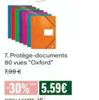 Protège-documents 80 vues "Oxford"