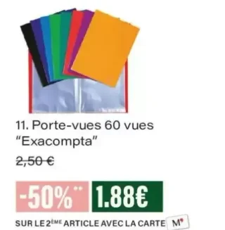 Porte-vues 60 vues "Exacompta"