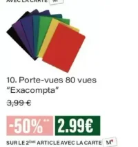 Porte-vues 80 vues "Exacompta"