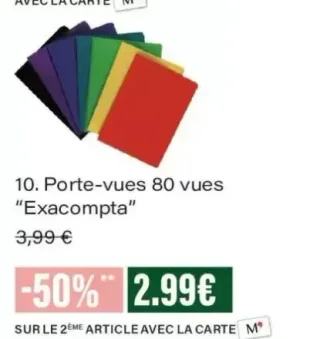 Porte-vues 80 vues "Exacompta"