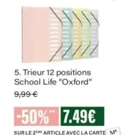Trieur 12 positions School Life "Oxford"