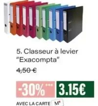 Classeur à levier Exacompta