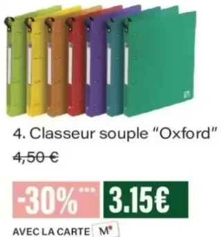 Classeur souple Oxford