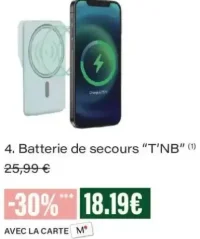 Batterie de secours "T'NB"