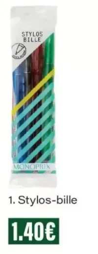 Stylos-bille Monoprix
