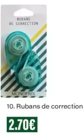 Monoprix Rubans de correction