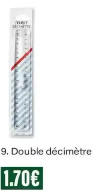 Monoprix Double décimètre 20 cm