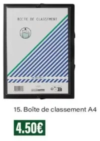 Boîte de classement A4 Monoprix