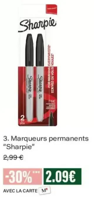 Marqueurs permanents "Sharpie"