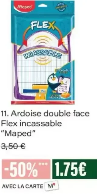 Ardoise double face Flex incassable "Maped"