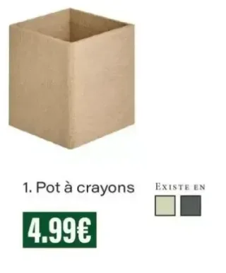 Pot à crayons en carton