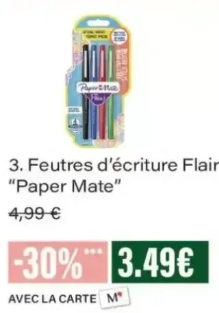 Feutres d'écriture Flair Paper Mate