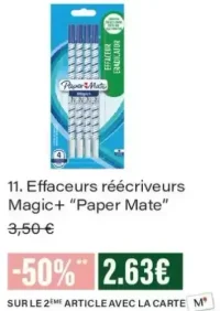 Effaceurs réécriveurs Magic+ Paper Mate