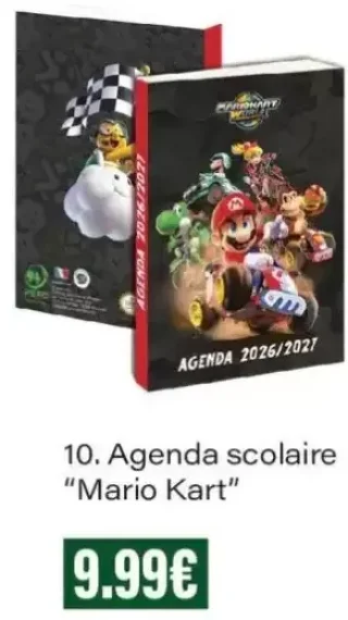 Agenda scolaire Mario Kart
