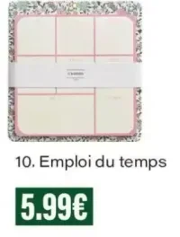 Emploi du temps