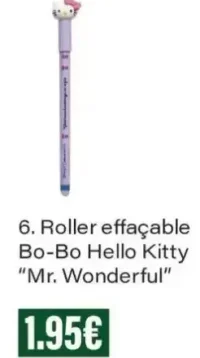 Roller effaçable Bo-Bo Hello Kitty "Mr. Wonderful"
