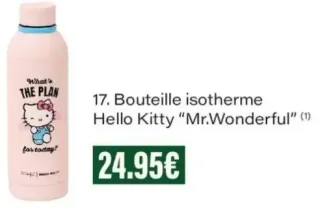 Bouteille isotherme Hello Kitty "Mr.Wonderful"