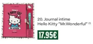 Journal intime Hello Kitty "Mr.Wonderful"