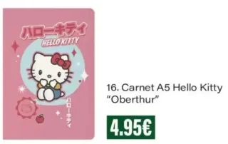 Carnet A5 Hello Kitty "Oberthur"
