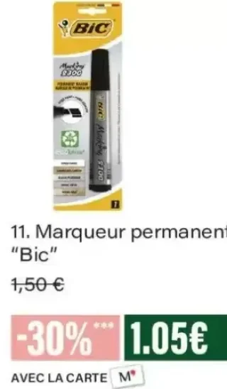 Marqueur permanent Bic