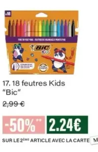 18 feutres Kids Bic