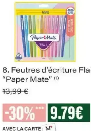 Feutres d'écriture Flair "Paper Mate"