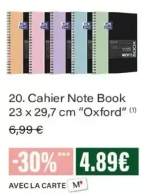 Cahier Note Book 23 x 29,7 cm Oxford