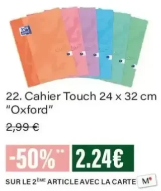Cahier Touch 24 x 32 cm Oxford