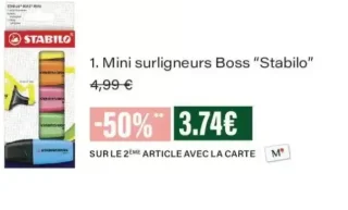 Stabilo Mini surligneurs Boss