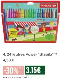 Stabilo 24 feutres Power