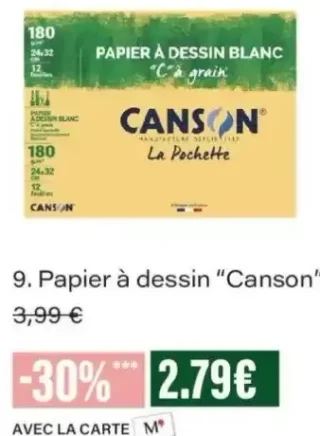 Papier à dessin Canson