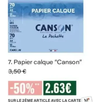 Papier calque Canson