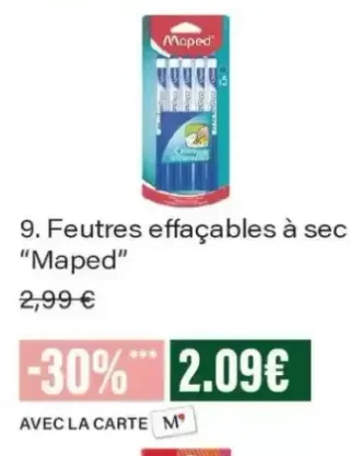 Feutres effaçables à sec Maped