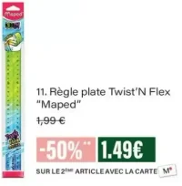 Règle plate Twist'N Flex Maped