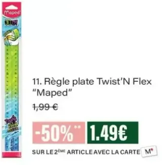 Règle plate Twist'N Flex Maped